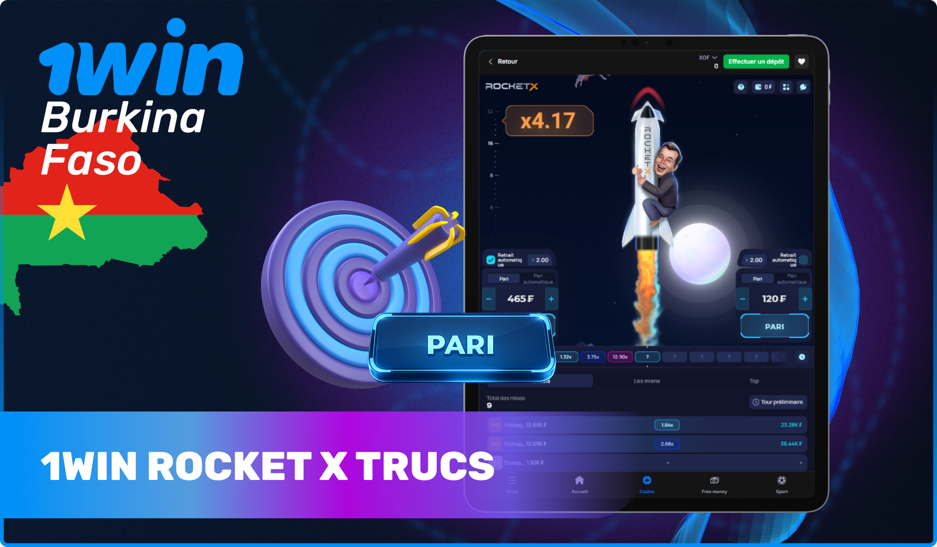 1win Rocket X Trucs, astuces et stratégies populaires