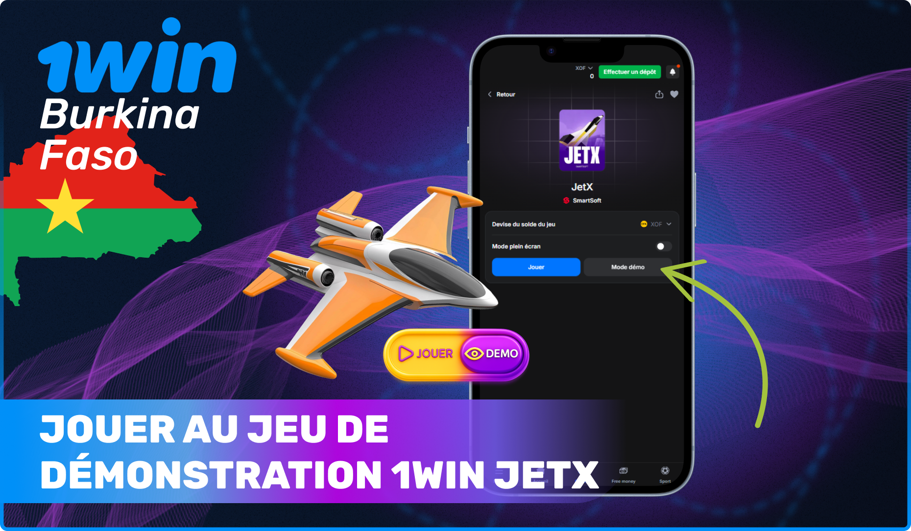 Instructions pour Jouer au jeu de démonstration 1win JetX sans perdre d'argent