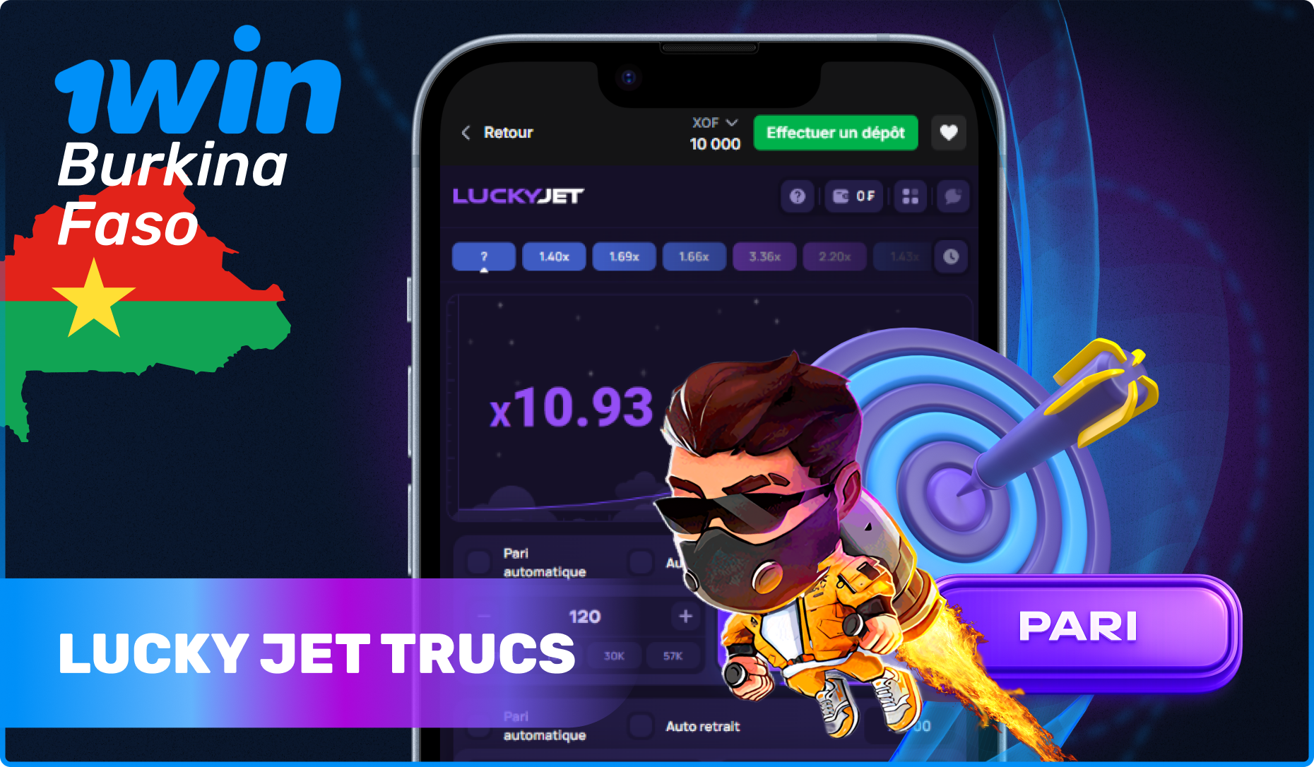 1win Lucky Jet Trucs, astuces et stratégies populaires