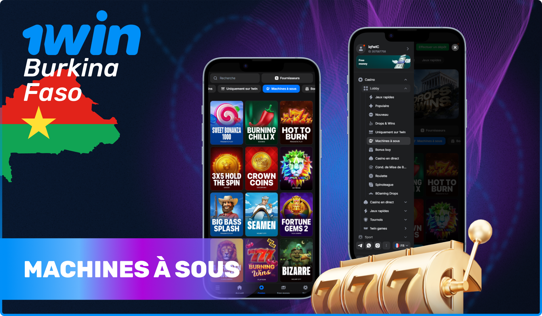 Liste des jeux de Machines à sous populaires à 1win