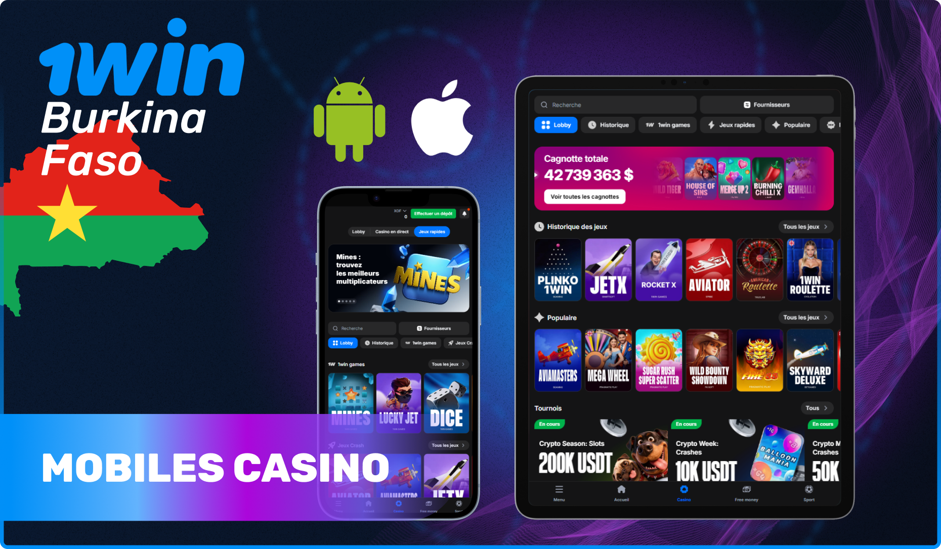 Tout sur 1win Mobiles Casino pour votre confort