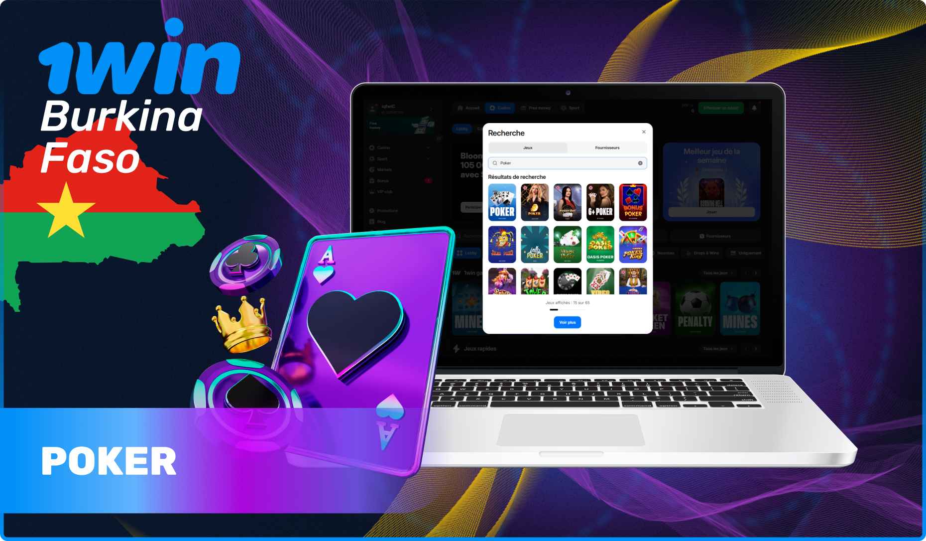 Liste des jeux de poker populaires à 1win