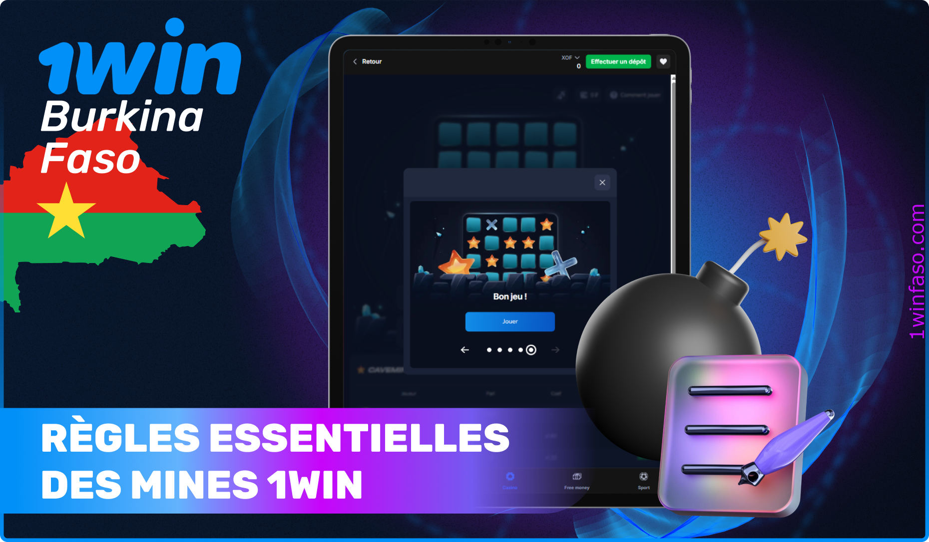 Avant de jouer aux mines au casino 1win, il est recommandé d'apprendre les règles du jeu