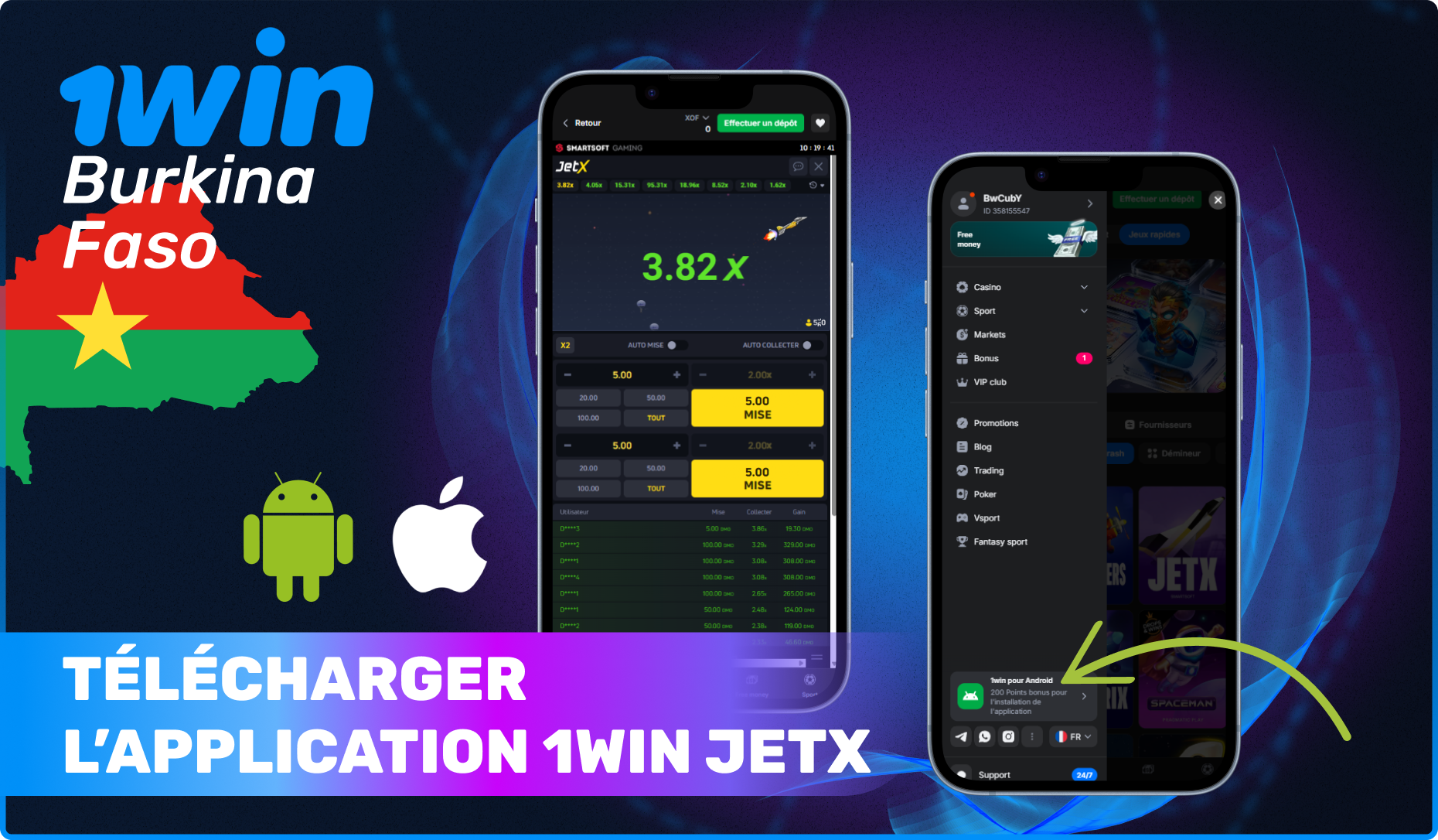 Manuel comment Télécharger l'application 1win JetX pour les appareils mobiles